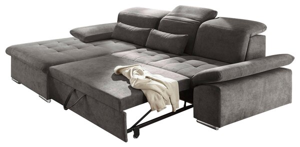 ROHOVÁ SEDAČKA, textil, kompozitní dřevo, tmavě šedá MID.YOU - Sedací soupravy, Online Only