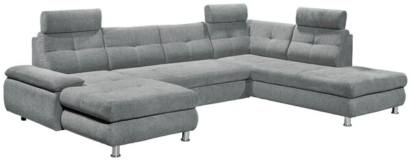 SEDACÍ SOUPRAVA, textil, světle šedá MID.YOU - Sedací soupravy, Online Only