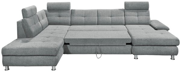 SEDACÍ SOUPRAVA, textil, světle šedá MID.YOU - Sedací soupravy, Online Only