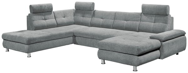 SEDACÍ SOUPRAVA, textil, světle šedá MID.YOU - Sedací soupravy, Online Only