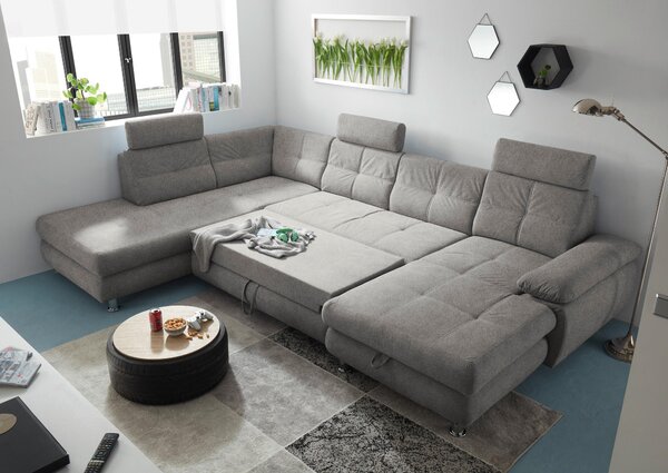 SEDACÍ SOUPRAVA, textil, barvy stříbra MID.YOU - Sedací soupravy, Online Only