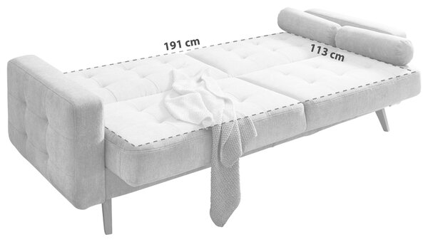 ROZKLÁDACÍ POHOVKA, textil, kompozitní dřevo, antracitová MID.YOU - Rozkládací pohovky, Online Only
