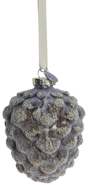 Lene Bjerre Skleněná ozdoba Norille Pinecone - Dark Brown LB238