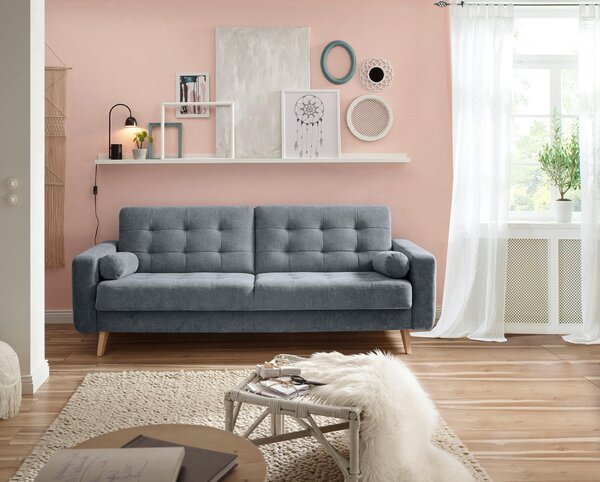ROZKLÁDACÍ POHOVKA, textil, kompozitní dřevo, antracitová MID.YOU - Rozkládací pohovky, Online Only