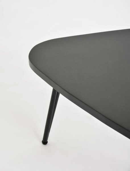 LivinHill Konferenční stolek Adesso 68 cm z masivu černý
