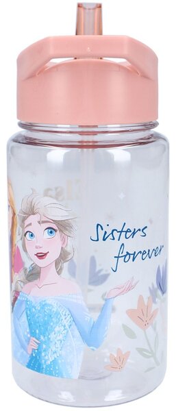 Dívčí plastová láhev na pití Ledové království - Frozen - s integrovaným brčkem