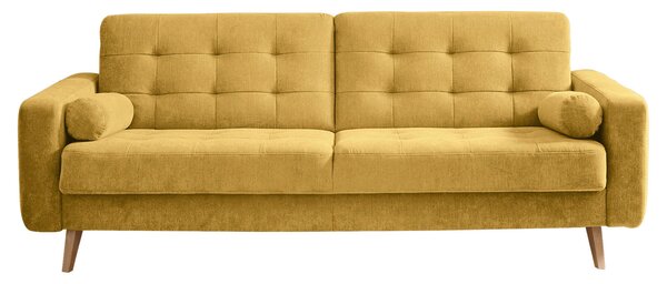 ROZKLÁDACÍ POHOVKA, textil, kompozitní dřevo, žlutá MID.YOU - Rozkládací pohovky, Online Only