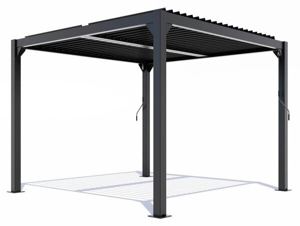 Hliníková bioklimatická pergola s lamelami 4 x 4 M