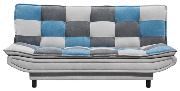 ROZKLÁDACÍ POHOVKA, textil, kompozitní dřevo, modrá, barvy stříbra, tmavě šedá MID.YOU - Rozkládací pohovky, Online Only