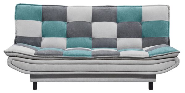 ROZKLÁDACÍ POHOVKA, textil, kompozitní dřevo, barvy stříbra, tyrkysová, tmavě šedá MID.YOU - Rozkládací pohovky, Online Only