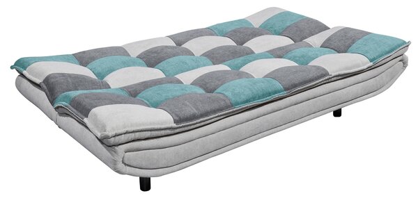 ROZKLÁDACÍ POHOVKA, textil, kompozitní dřevo, barvy stříbra, tyrkysová, tmavě šedá MID.YOU - Rozkládací pohovky, Online Only