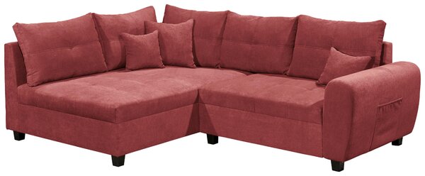 ROHOVÁ SEDAČKA, textil, kompozitní dřevo, bobulová MID.YOU - Sedací soupravy, Online Only