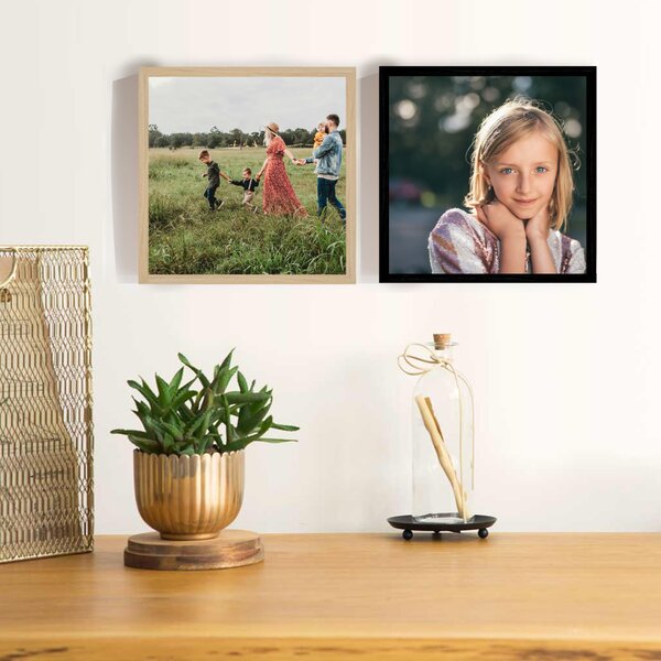 Personalizovaný magický fotoobraz v rámu - 2x čtverec 20x20 - fotografie
