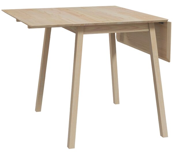 HOMCOM Skládací Jídelní Stůl pro 2-4 Osoby, Skládací Stůl v Rustikálním Stylu pro Malé Prostory, Kuchyň, Jídelnu 110 x 86 x 75 cm Přírodní | Aosom