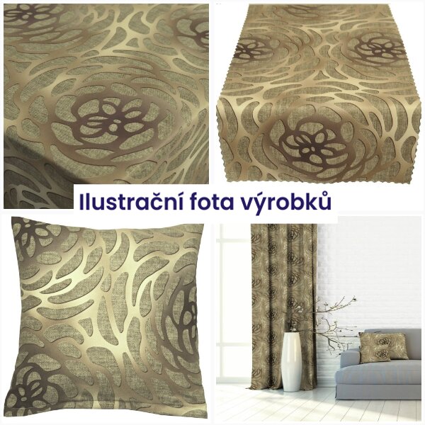Ubrusy a běhouny SOFT 70x70 Vypalovaná vlnka