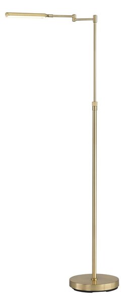 LED stojací lampa ve zlaté barvě s kovovým stínidlem (výška 130 cm) Nami – Fischer & Honsel