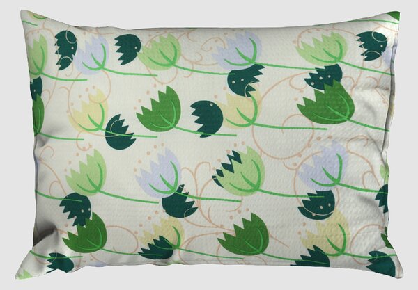 Krepové povlecení mikro BASIC TULIPA mlécné 140x200 cm kvetiny