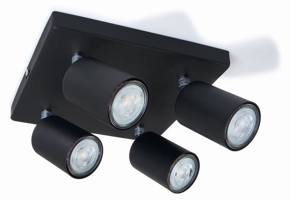 BERGE Bodové svítidlo LED VIKI 4x GU10 černá