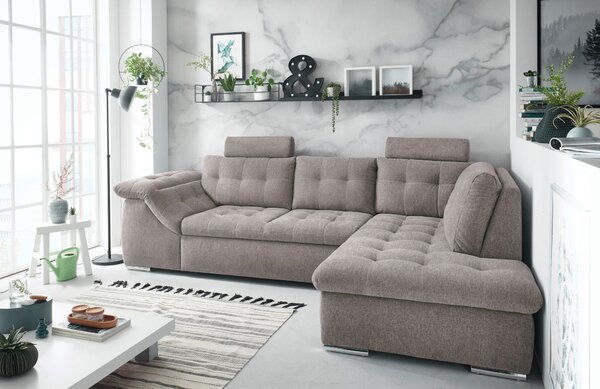 ROHOVÁ SEDAČKA, textil, kompozitní dřevo, béžová MID.YOU - Sedací soupravy, Online Only