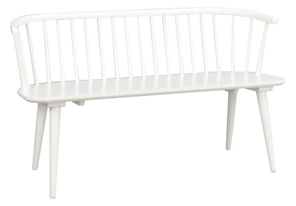 Bílá dřevěná lavice Rowico Carmen
