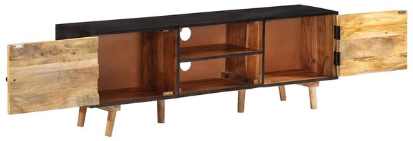 TV stolek 140 x 30 x 46 cm hrubé mangovníkové a akáciové dřevo 338420