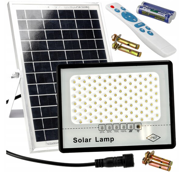 BERGE Solární LED svítidlo DAKAR - 50W - PIR