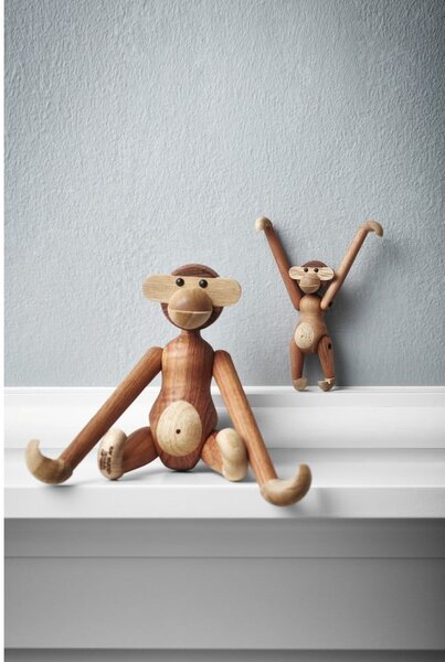Soška z masivního dřeva Kay Bojesen Denmark Monkey Teak