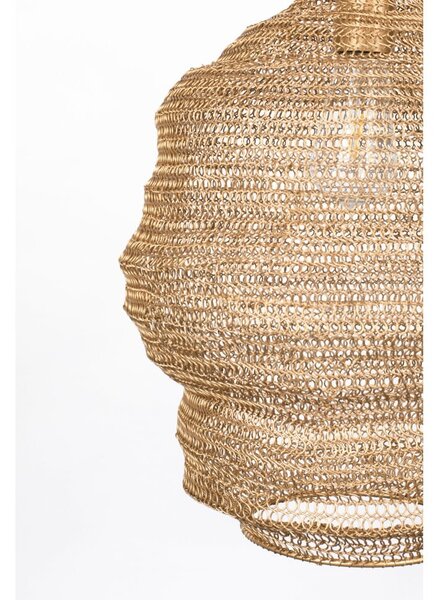 Závěsné svítidlo ve zlaté barvě White Label Lena, ø 48 cm