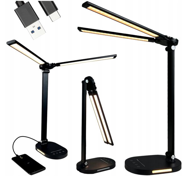 BERGE LED dvojitá stolní lampa 8W - BRUSEL