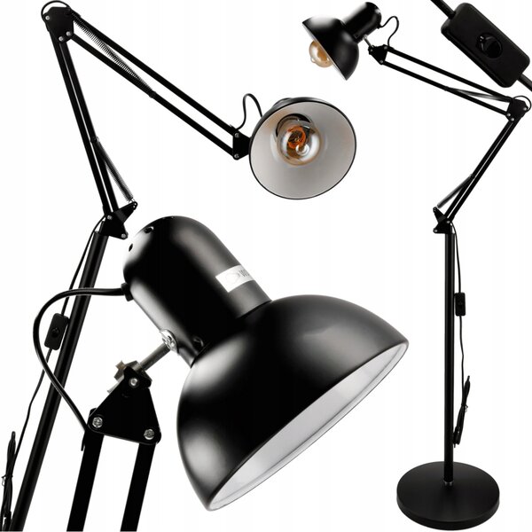 BERGE LED stojací lampa E27 185cm - BERLIN