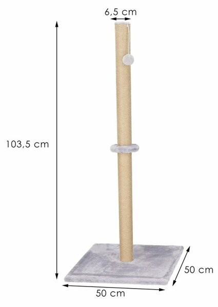 Škrabadlo pro kočky - Věž s míčkem 103 cm SPRINGOS PA1031