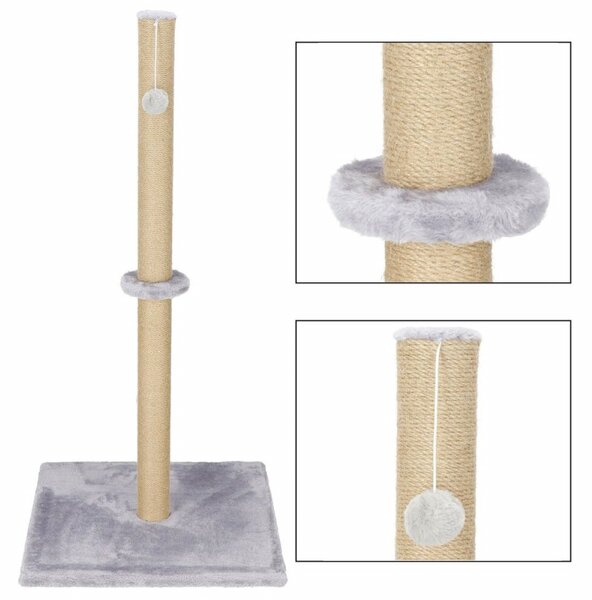 Škrabadlo pro kočky - Věž s míčkem 103 cm SPRINGOS PA1031