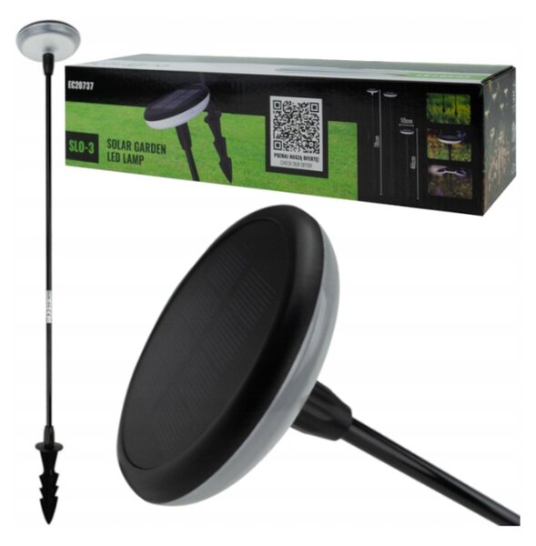 ECOLIGHT Solární LED zahradní svítidlo IP65 s čidlem soumraku