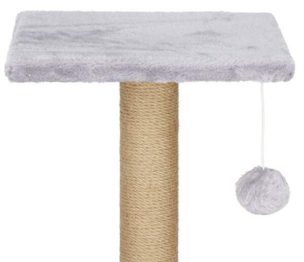 Škrabadlo pro kočky - Domeček s míčkem 2 patra 75 cm SPRINGOS PA1032