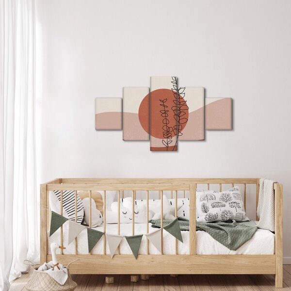 Obraz - Boho listy N⁰1 (125x70 cm)