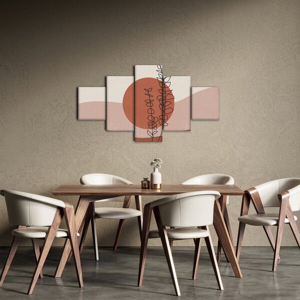 Obraz - Boho listy N⁰1 (125x70 cm)