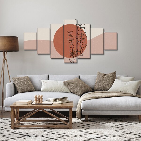 Obraz - Boho listy N⁰1 (210x100 cm)