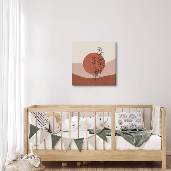 Obraz - Boho listy N⁰1 (30x30 cm)