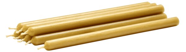Vysoká svíčka STOFF Nagel Golden Honey – set 8 ks