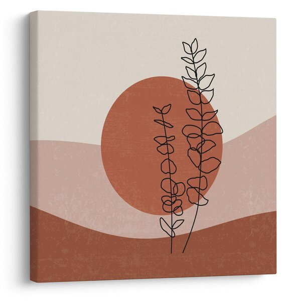 Obraz - Boho listy N⁰1 (30x30 cm)