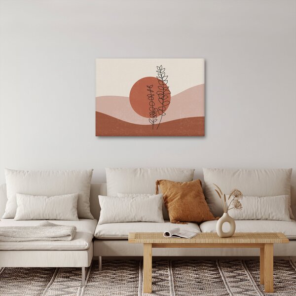 Obraz - Boho listy N⁰1 (70x50 cm)