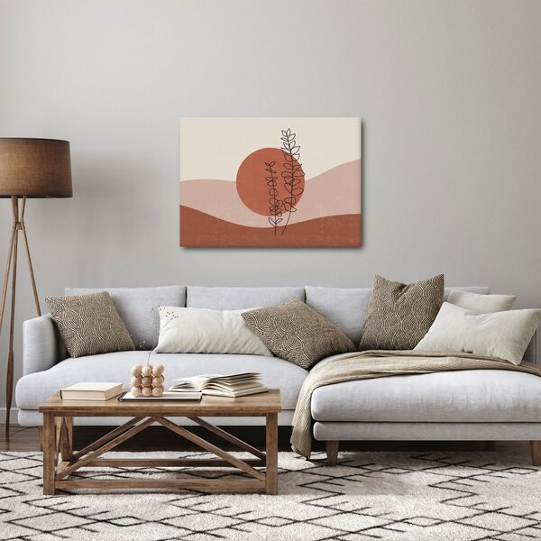 Obraz - Boho listy N⁰1 (70x50 cm)