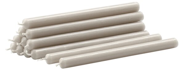 Svíčka STOFF Nagel Linen Grey – set 12 ks