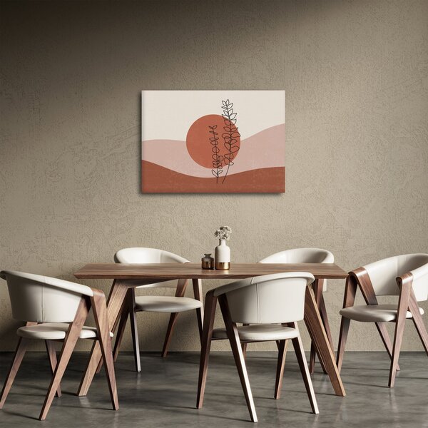 Obraz - Boho listy N⁰1 (70x50 cm)