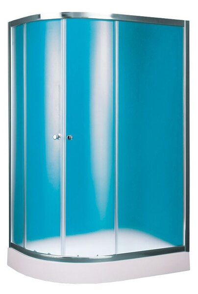 Hopa Čtvrtkruhový sprchový kout Gamma, 100 × 80 × 197 cm, tloušťka skla: 5 mm, čiré, orientace: pravá