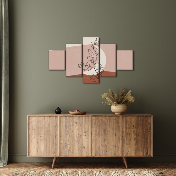 Obraz - Boho listy N⁰2 (125x70 cm)