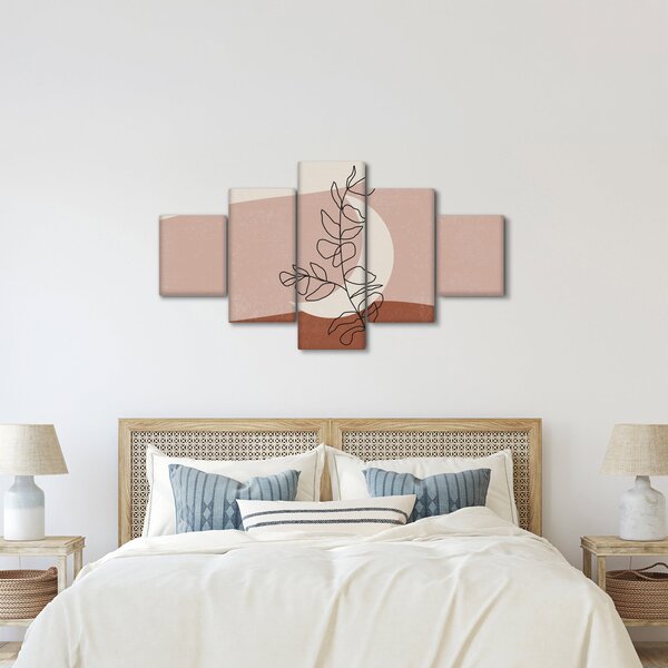 Obraz - Boho listy N⁰2 (125x70 cm)