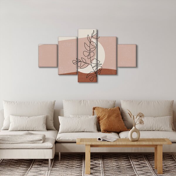 Obraz - Boho listy N⁰2 (125x70 cm)