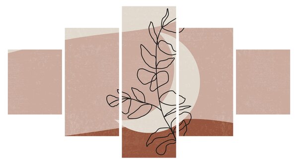 Obraz - Boho listy N⁰2 (125x70 cm)