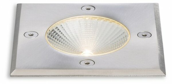 RED - DESIGN RENDL RENDL RIZZ SQ 105 nerez 230V LED 3W 96° IP65 3000K R10436